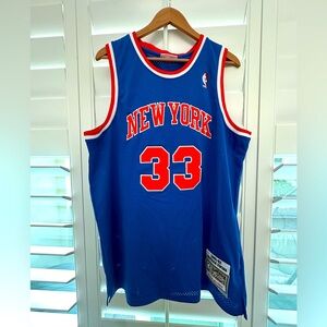 Mitchell & Ness Blue New York Jersey